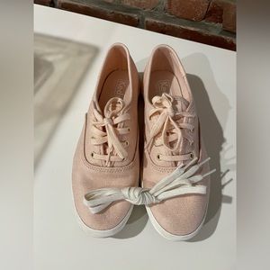 Pink Keds with Gold Metallic Shimmer - Size 6.5 (Worn Once for a wedding)